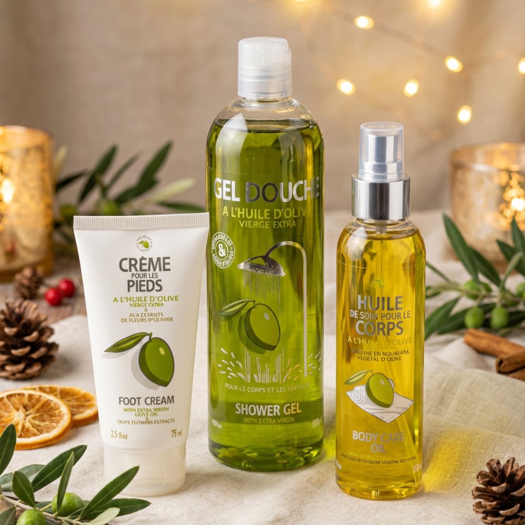 Ultimate Provence Olive Body Care All-Stars Trio – Cleansing, Oil & Foot Cream🎄