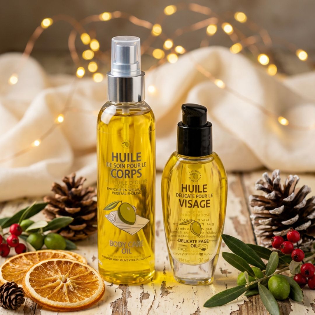 Ultimate Provence Olive Face &amp; Body Oil Duo – Intensive Hydration &amp; Glow🎄